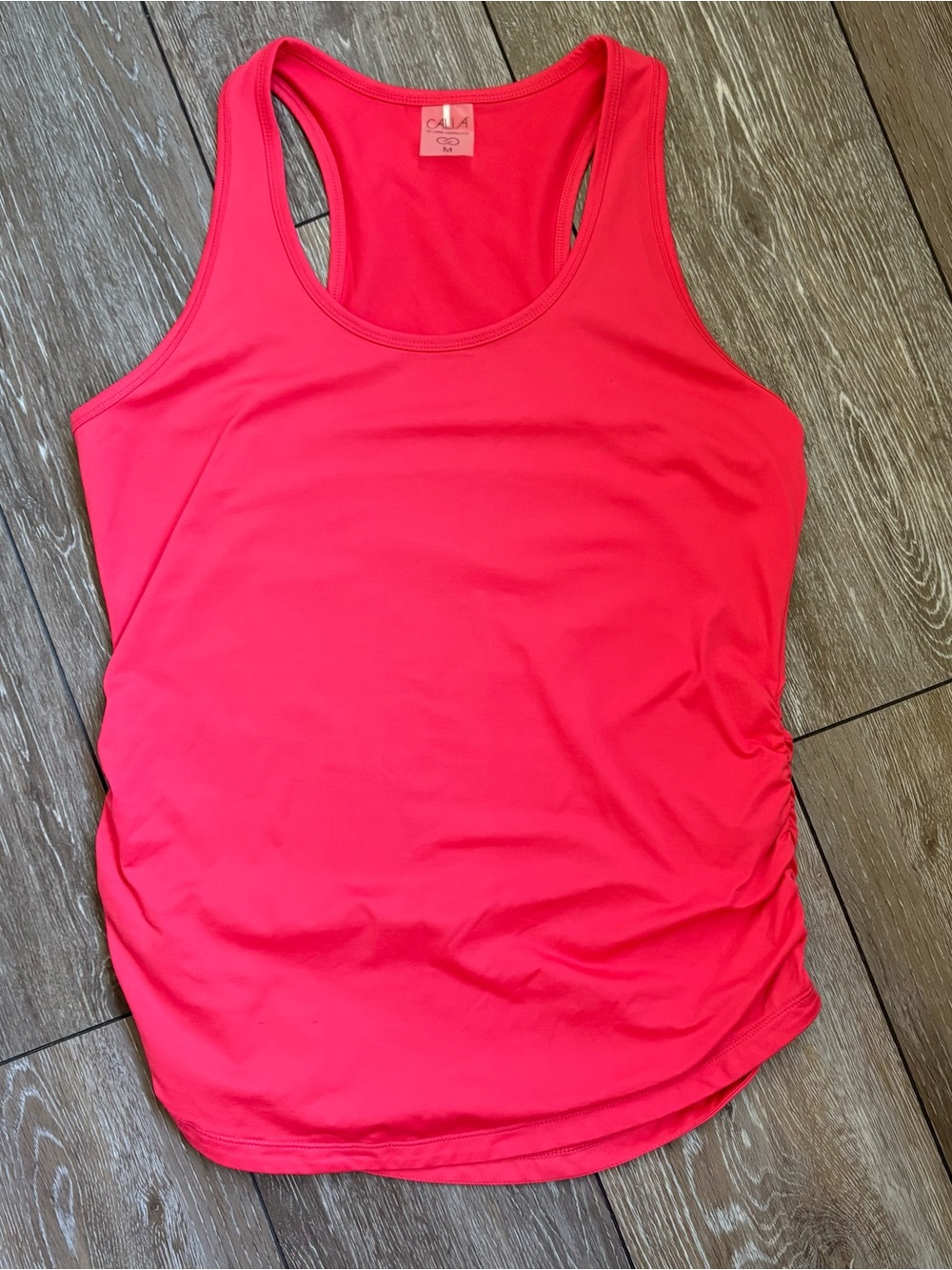 CALIA by Carrie Underwood Neon coral  Pink Racerback Tank